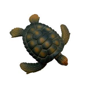 Sea Turtle Figure 1991 Reptile Figurine Collectible Vintage Ocean Life Seaturtle
